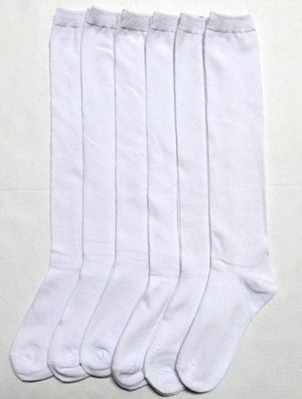 6 12 Pairs Girls Angelina's PREMIUM COTTON Knee High School Socks