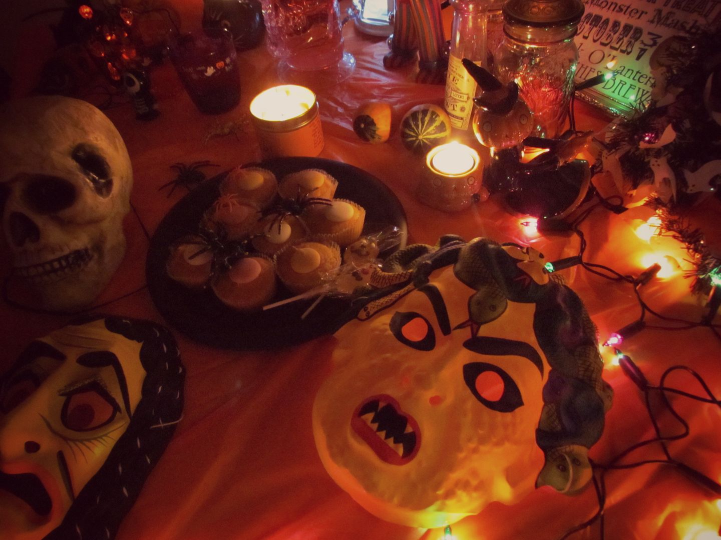 Halloween party table