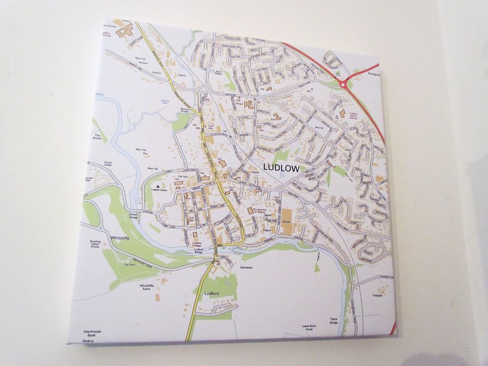 Ludlow canvas map