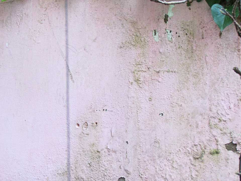 old paint on wall ready for a makeover