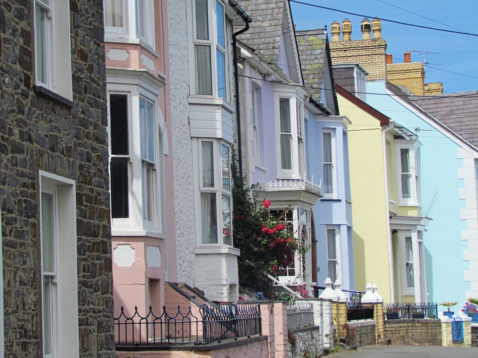 pastel coloured house exteriors