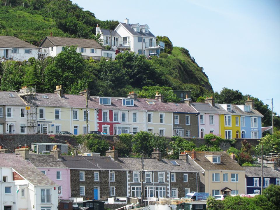 pretty coloured house New Quay, Wales
