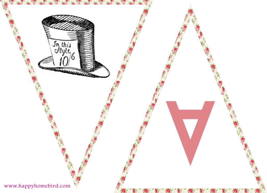Vintage Teapot Bunting Printable