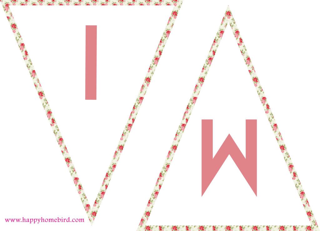 Vintage Tea Party Bunting Printable