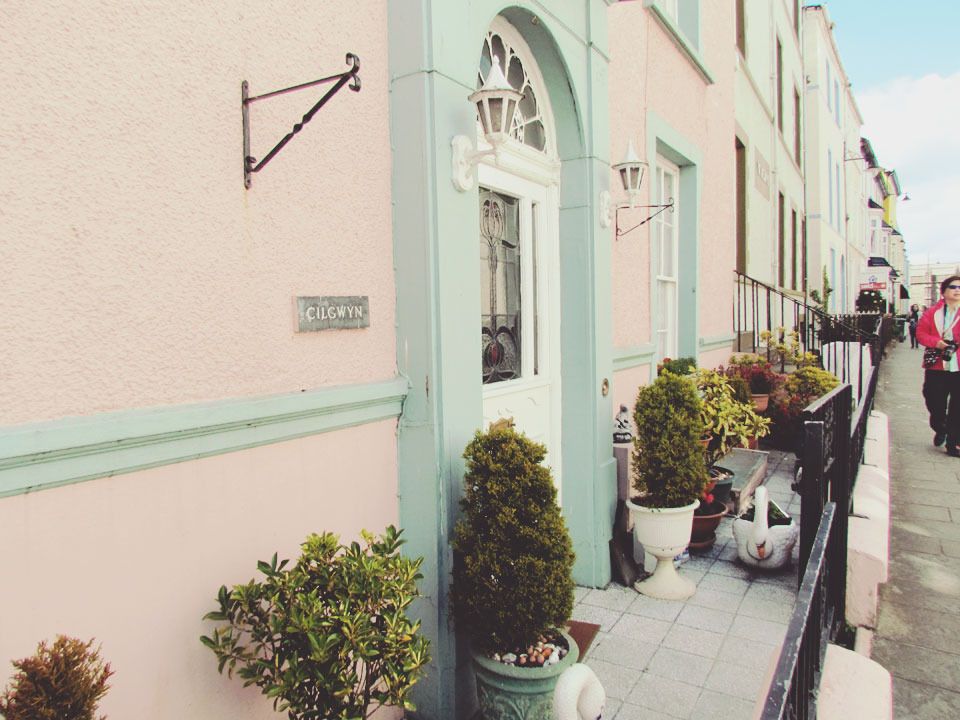 pale pink house