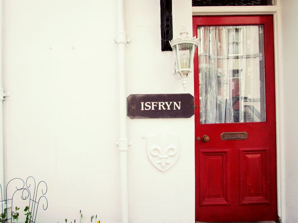red front door