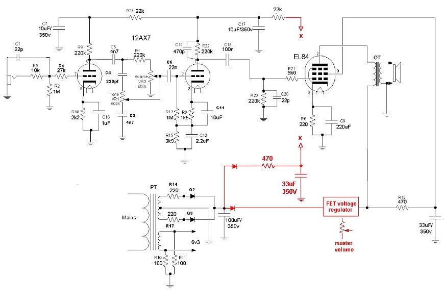 Vox+AC4+Schematic Vox AC4 Schematic http://vintageamps.com/plexiboard/viewtopic.php?f=2 ...