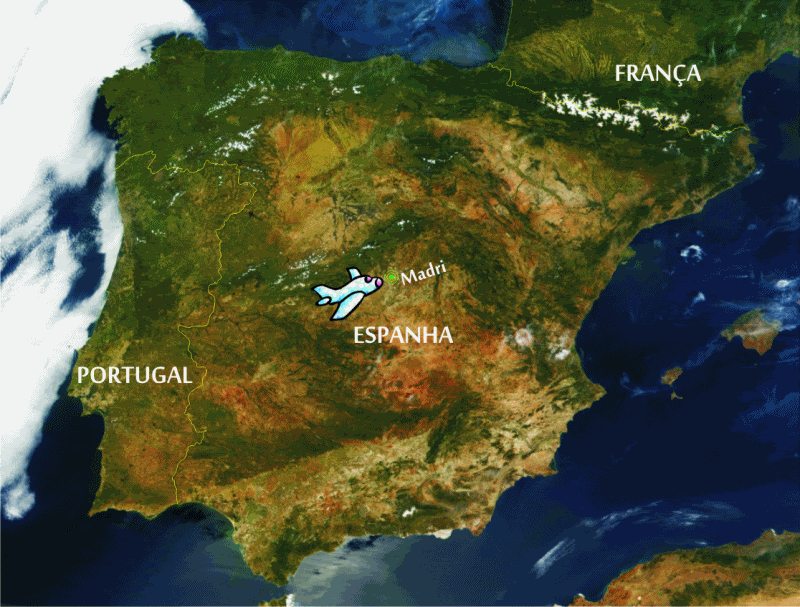 mapa Espanha in&iacute;cio