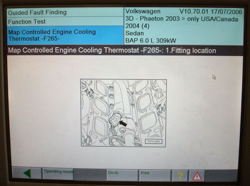 F265 Map Controlled Engine Thermostat Replacement (W12