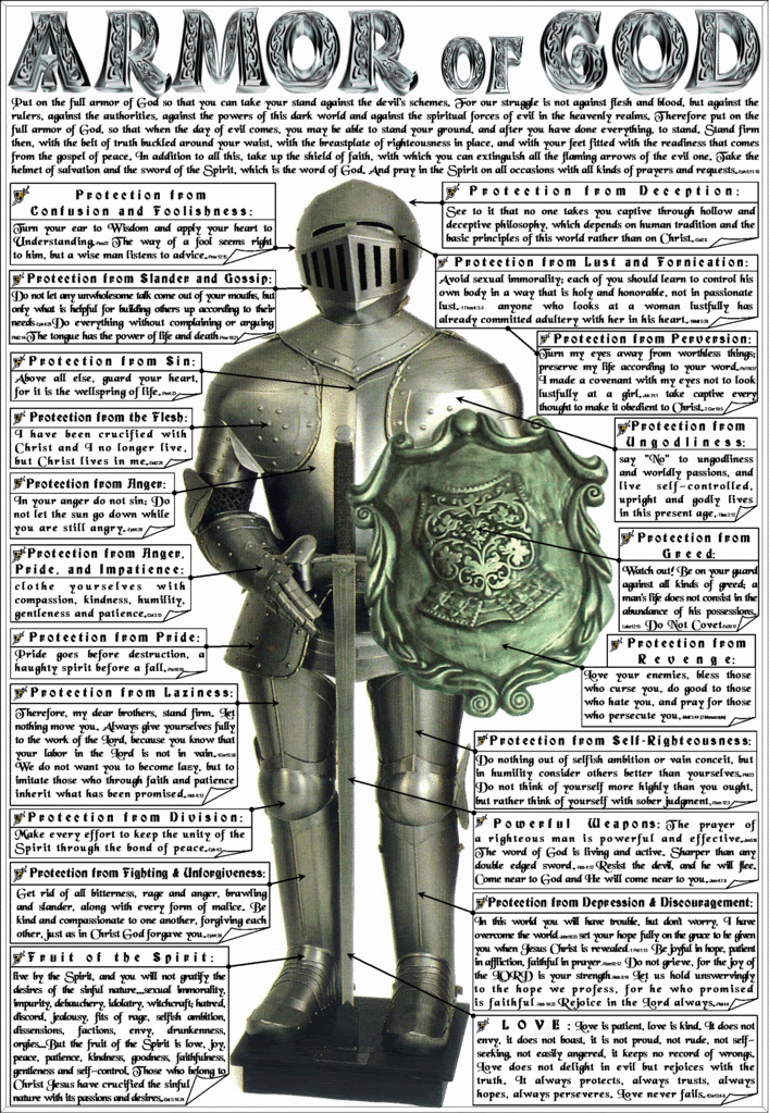 armor of god poster. armor of god tattoo. the armor