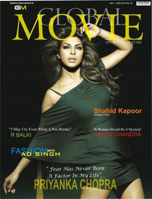 Priyanka Chopra on the cover of Global Movie Magazine