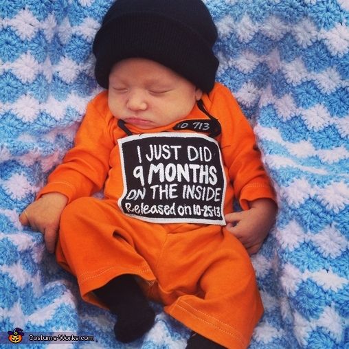 Creative Halloween costumes for baby: Prisoner at Costume Works