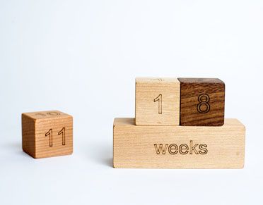 wooden milestone photo prop blocks at manzanita kids | baby shower gift guide wooden milestone photo prop blocks at manzanita kids | baby shower gift guide