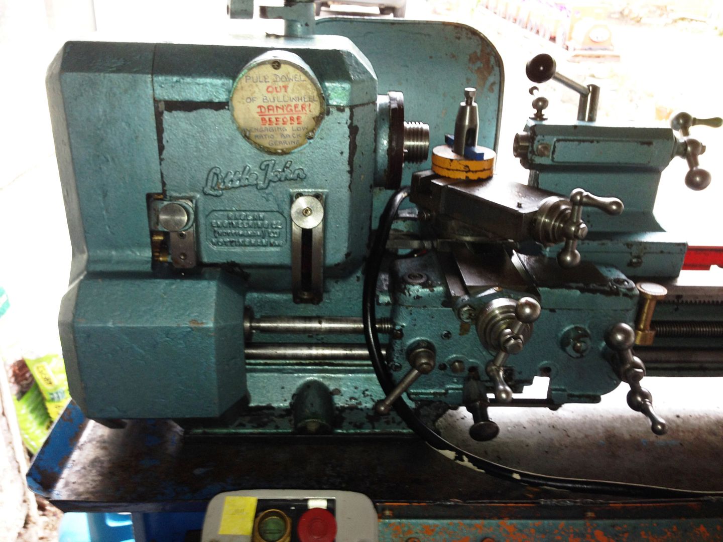 Raglan Little John Mk2 5 inch Lathe with bench and extras NO RESERVE