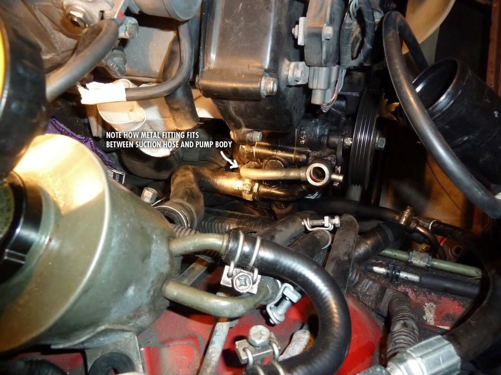 Nissan 300zx power steering pump removal #2