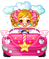 th16.gif Girl driving car drive pixel animated gif chica jovencita coche Wagen Auto Fräulein Fahrt voiture fille nuage Wolke cloud pink image by girlee_girl2