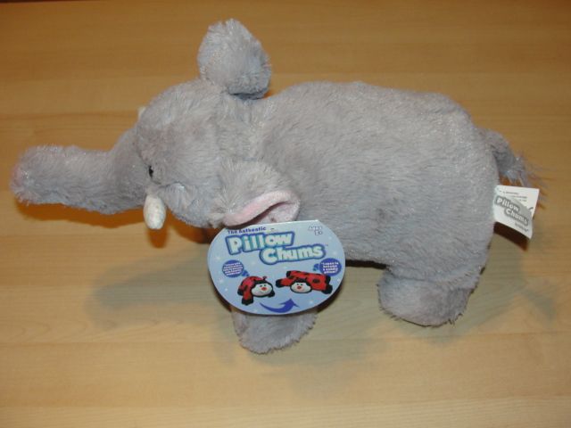 9 5" Brand New Cuddly Authentic Pillow Chums Pet Peanuts Elephant