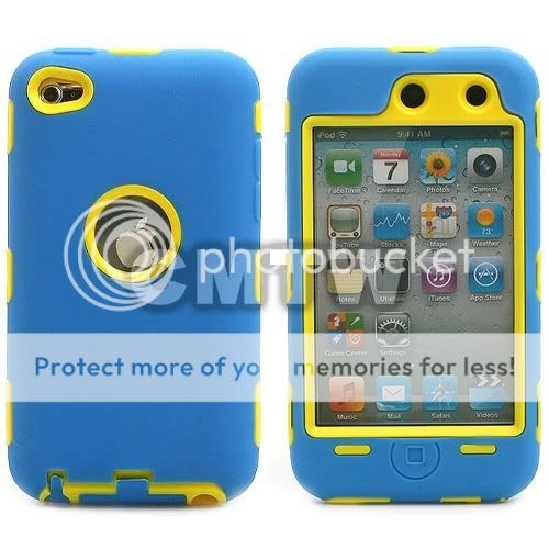   DUO PROTECTION RUGGED HARD CASE COVER FOR APPLE IPOD TOUCH 4TH GEN 4