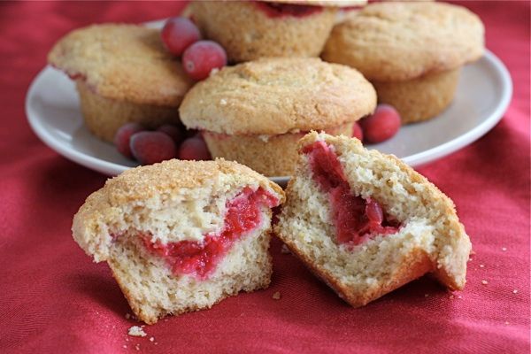 Leftover Cranberry Sauce Muffins