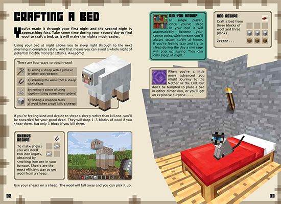 Minecraft Handbook sample pages | Cool Mom Tech