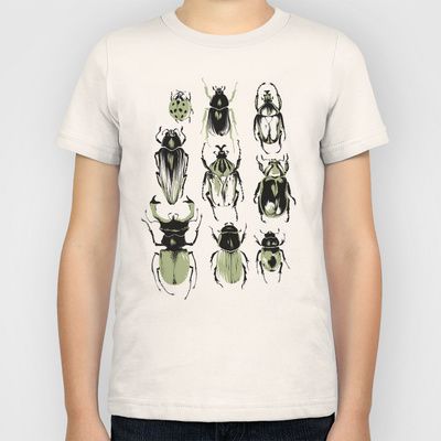 Moss beetle tee for kids by Teegan White at Society 6