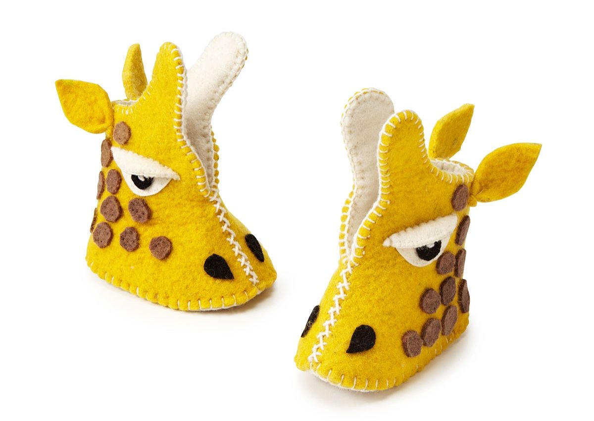 Giraffe animal baby booties - Zooties