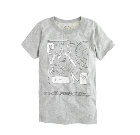Kids t-shirts for charity: J Crew Teach for America Kids T