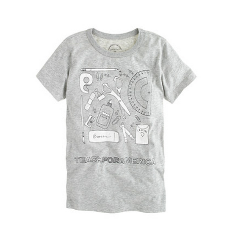 J Crew kids tees support 2 top educational charities