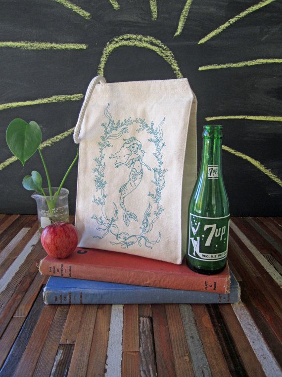 Mermaid reusable lunch bag
