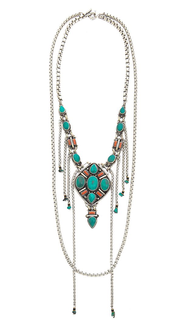 Navajo-inspired accessories for fall fashion | Sirius necklace by Vanessa Mooney