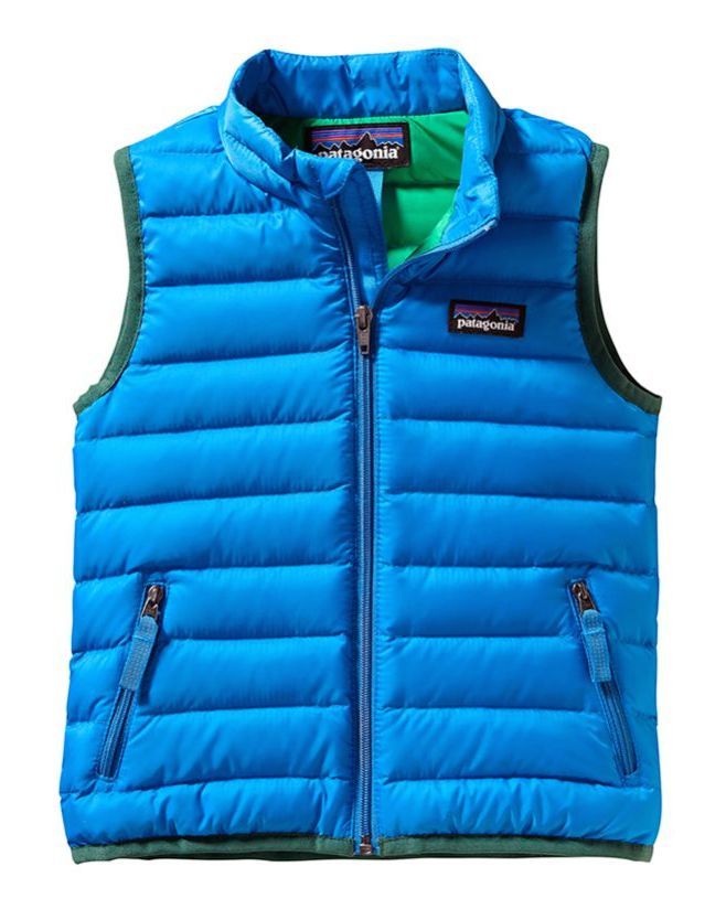 Winter jackets for kids on mompicksprod.wpengine.com | Patagonia baby down puffer vest in Andes Blue