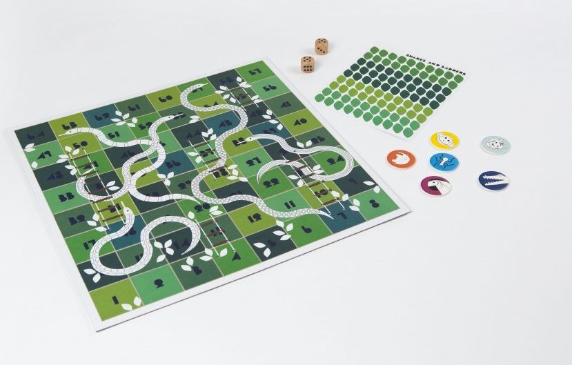 DIY Board games for kids: Snakes and Ladders