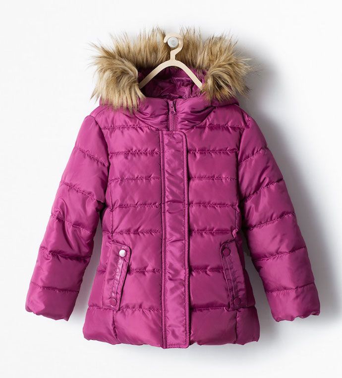 Winter jackets for kids on mompicksprod.wpengine.com |  Zara fleece lined padded jacket in magenta