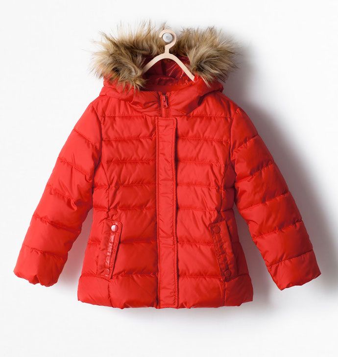 Winter jackets for kids on mompicksprod.wpengine.com |  Zara fleece-lined padded jacket in red