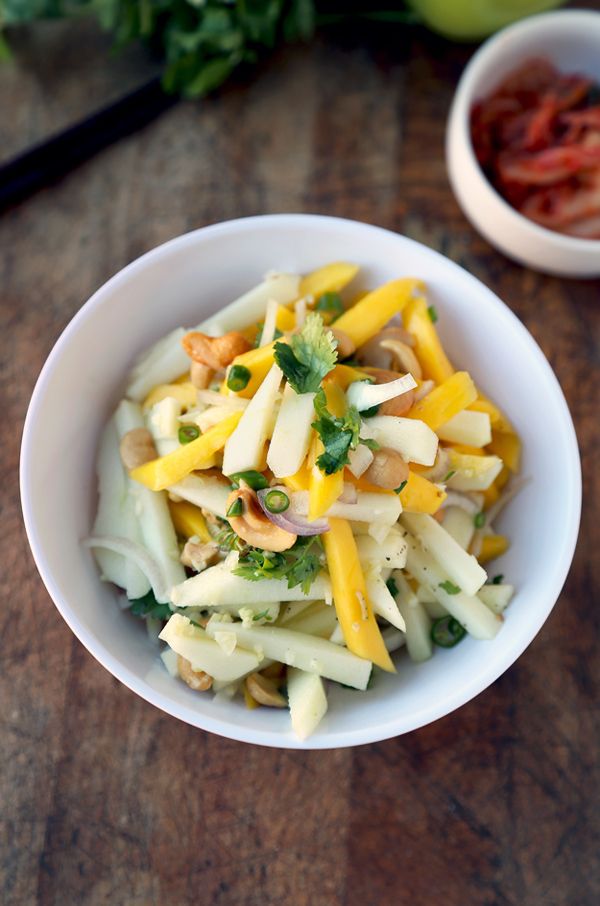 Savory apple recipes for dinner: Thai Apple Mango Salad from The Pickled Plum