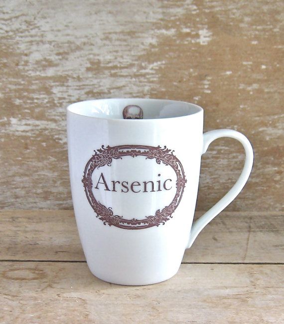 Funny coffee mugs: Arsenic coffee mug by Second Chance Ceramics