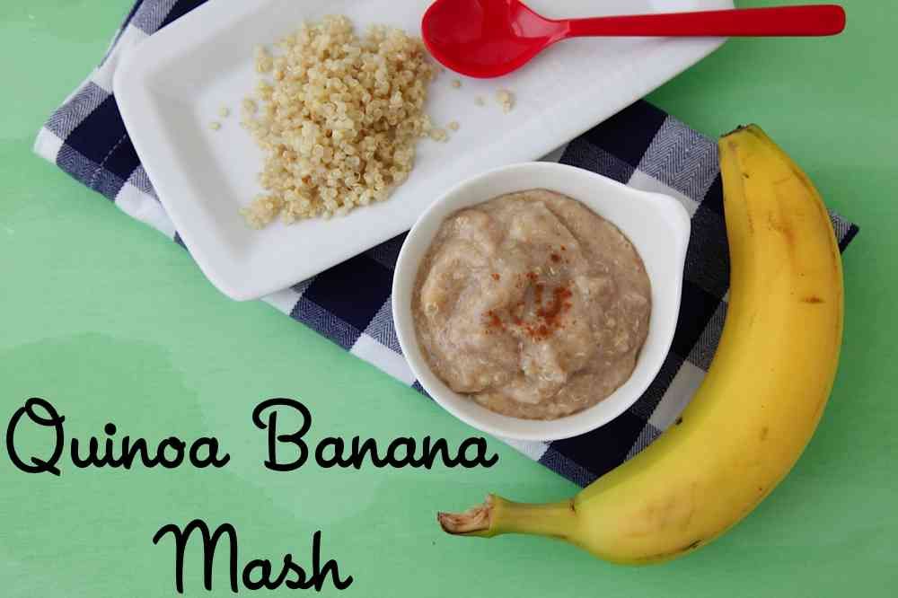 Hot cereal recipe: Quinoa Banana Mash at Weelicious