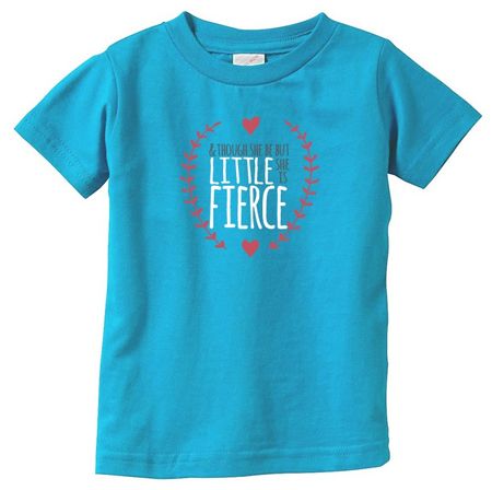 Though she be but little she is fierce tee on BRIKA