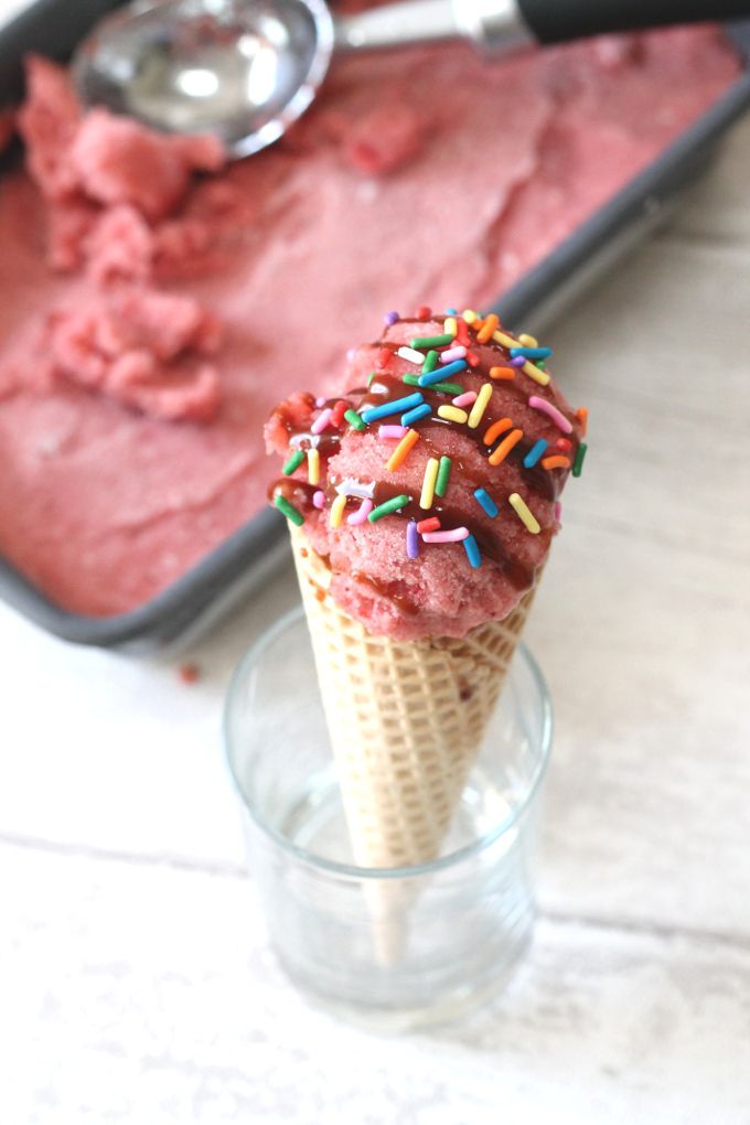 Strawberry Banana Dairy-Free Ice Cream at My Fussy Eater