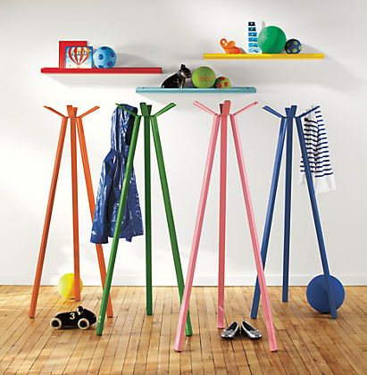 Cool wall hooks for kids: Bell Manufacturing Coat Rack