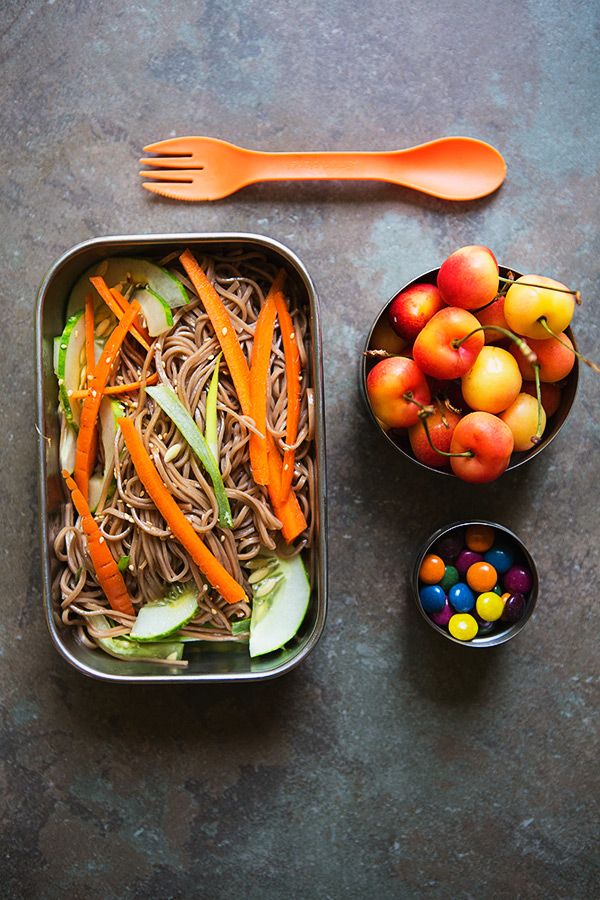 School lunch ideas: Cold Sesame Noodle Salad at Food for My Family