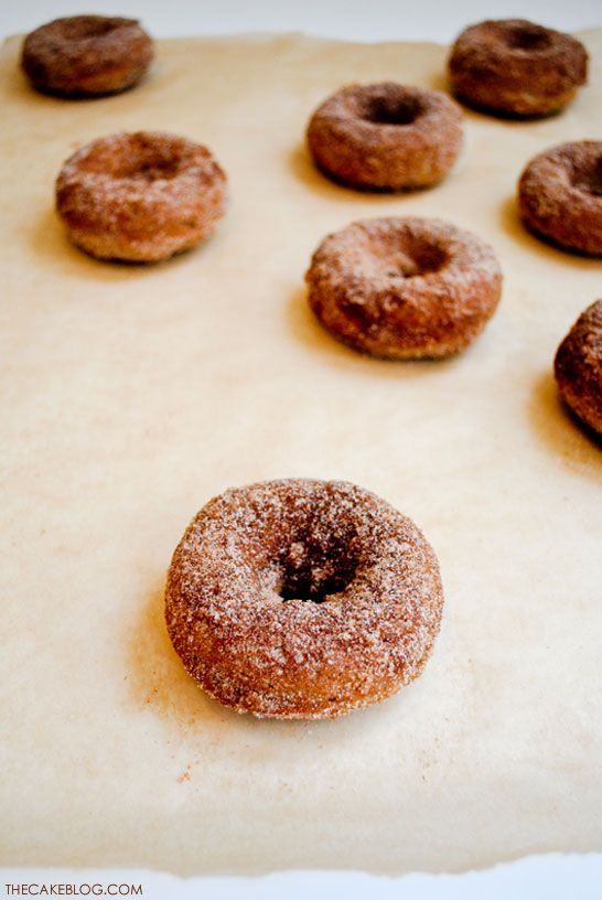 Superfruits for school lunch: Baked apple donuts at Cakeblog