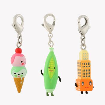 fun zipper pulls by Aaron Meshon's  for Kid Robot