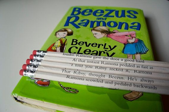 literary pencils: Beezus and Ramona pencils - Bouncing Ball Creation