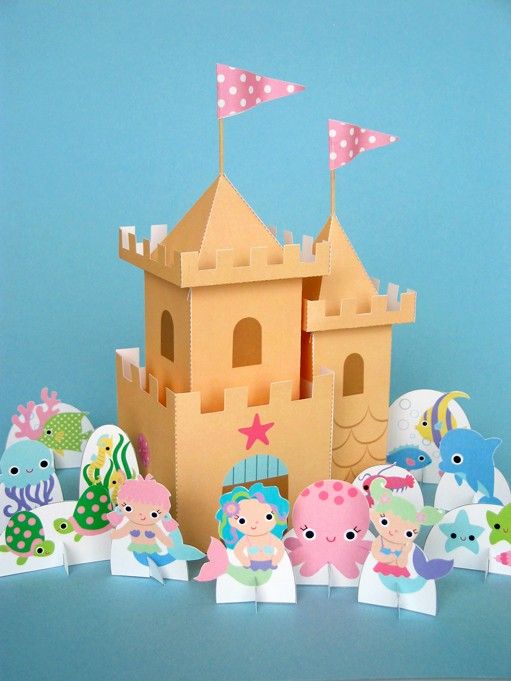 Mermaid printable castle - Fantastic Toys | Cool Mom Picks