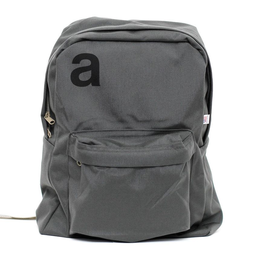 Helvetica Monogram backpack from The Medium Control