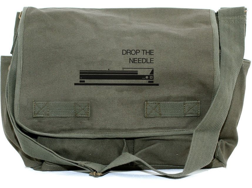 Coolest backpacks and bags for older kids: drop the needle messenger bag