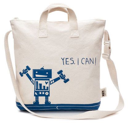 Coolest preschool backpacks and bags: Robot tote