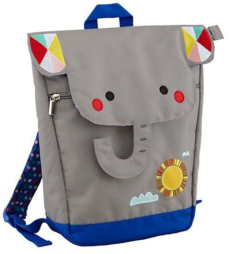 coolest preschool backpacks and bags: elephant backpack at land of nod