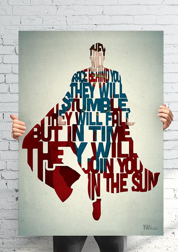 gifts for movie lovers: superman quote print